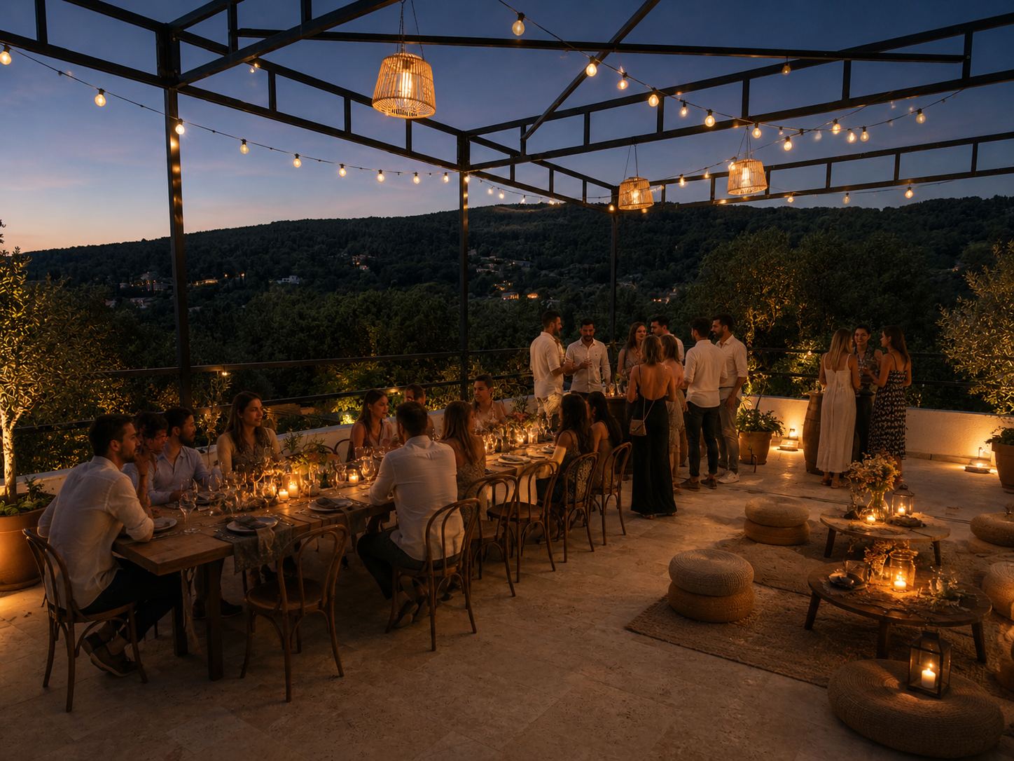 Welcome Dinner sur le Rooftop du Château Pimõ
